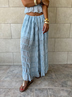 Baby Blue Crinkle Skirt