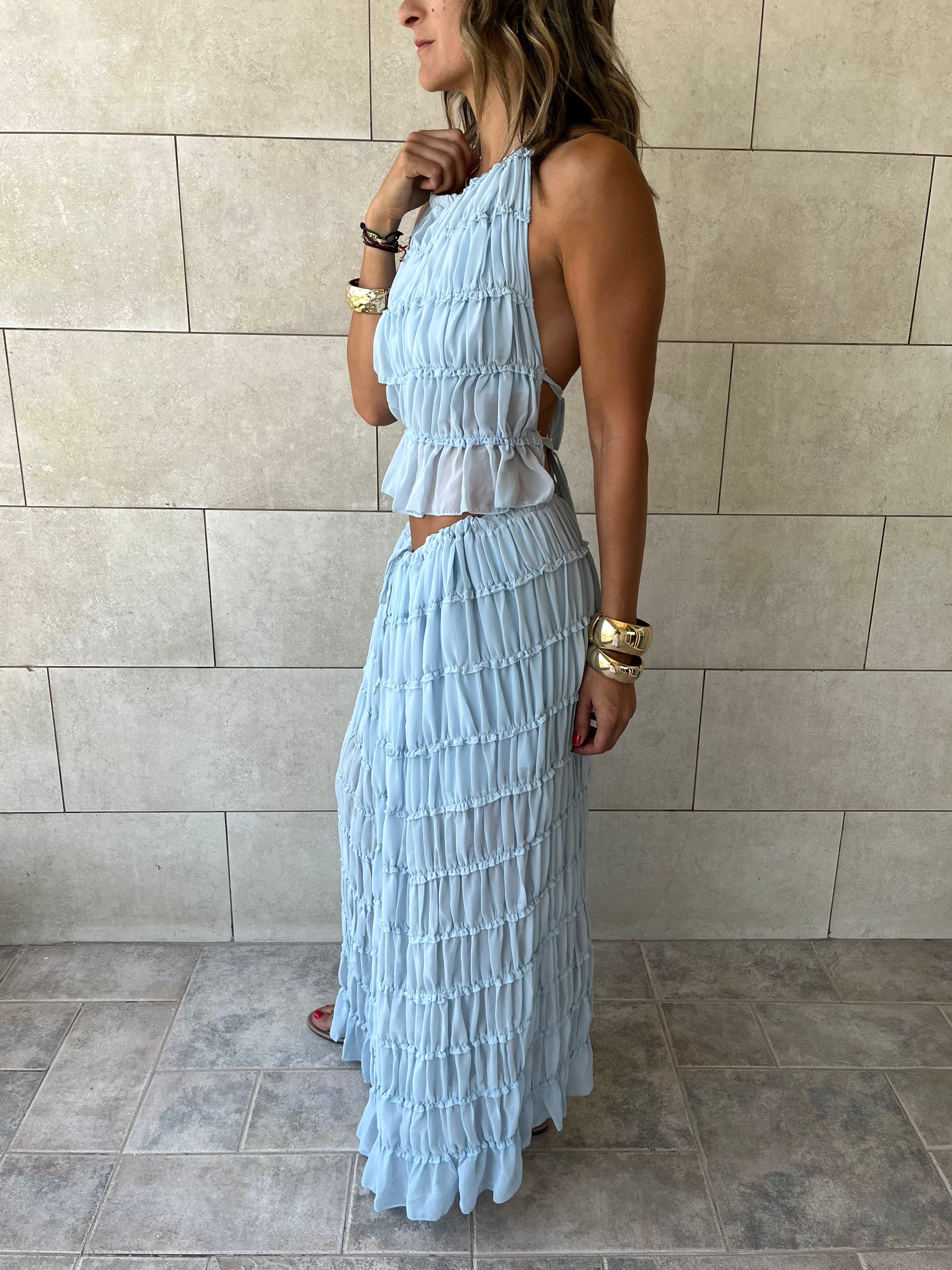 Baby Blue Crinkle Set