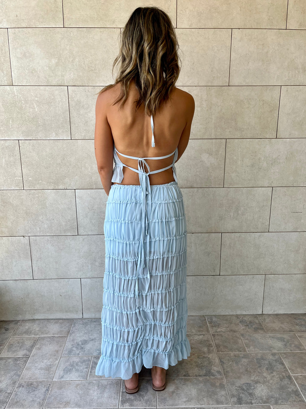 Baby Blue Crinkle Set