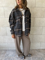 Cafe Plaid Flannel Shirt