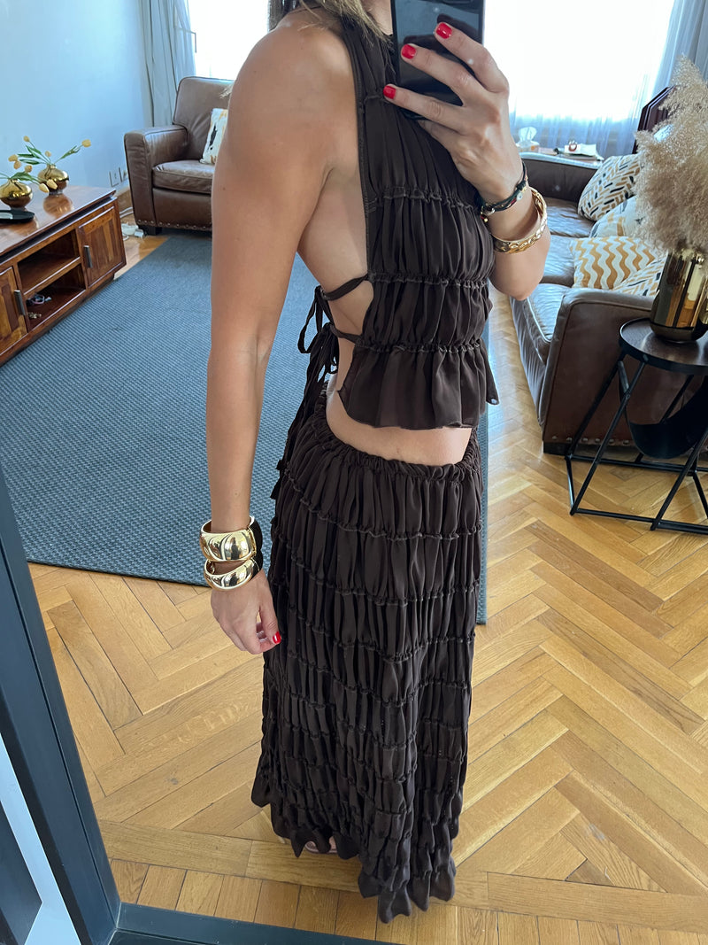 Brown Crinkle Set