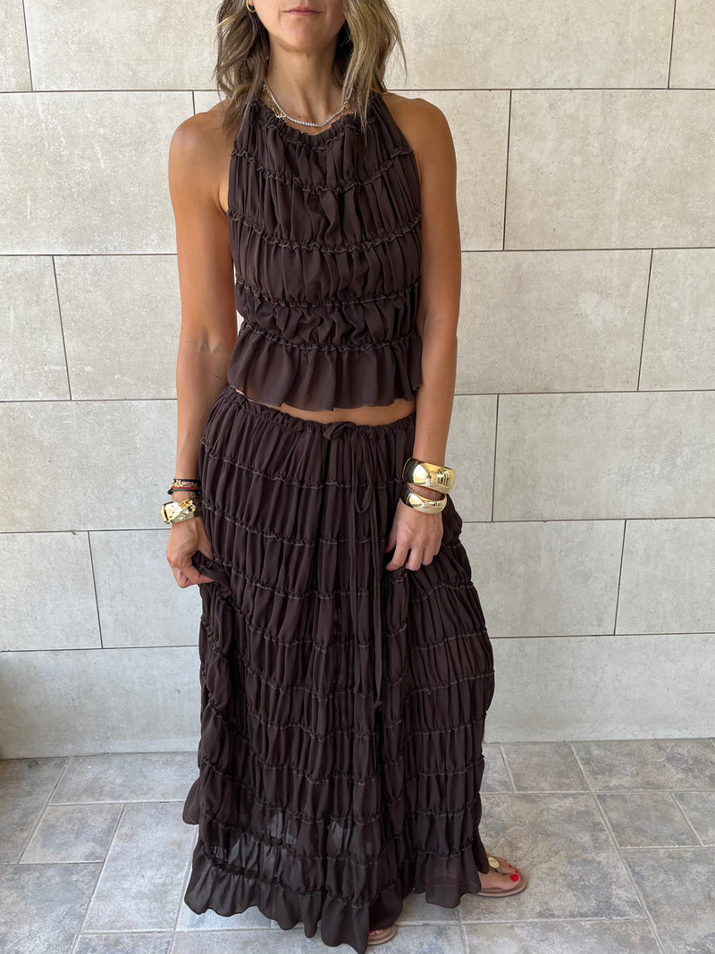 Brown Crinkle Set