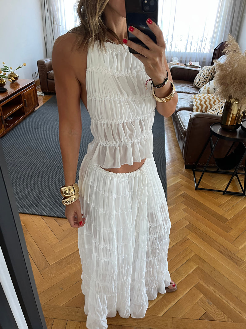 White Crinkle Set