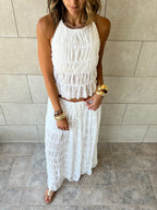White Crinkle Set