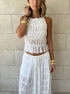 White Crinkle Set