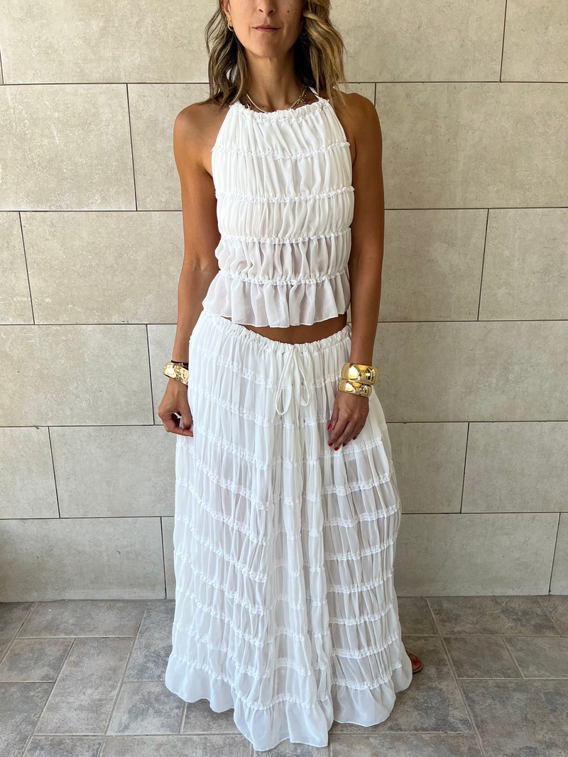 White Crinkle Set