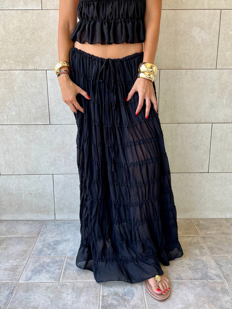 Black Crinkle Set
