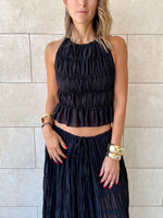 Black Crinkle Set