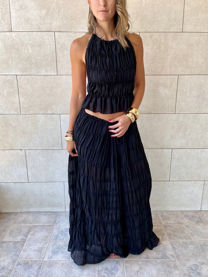 Black Crinkle Set
