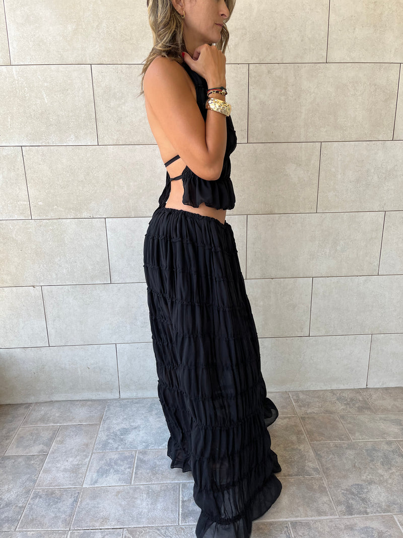 Black Crinkle Set