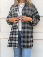 Half & Half Check Shirt