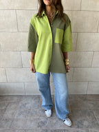 Lime Two-Tone Shirt