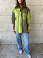 Lime Two-Tone Shirt