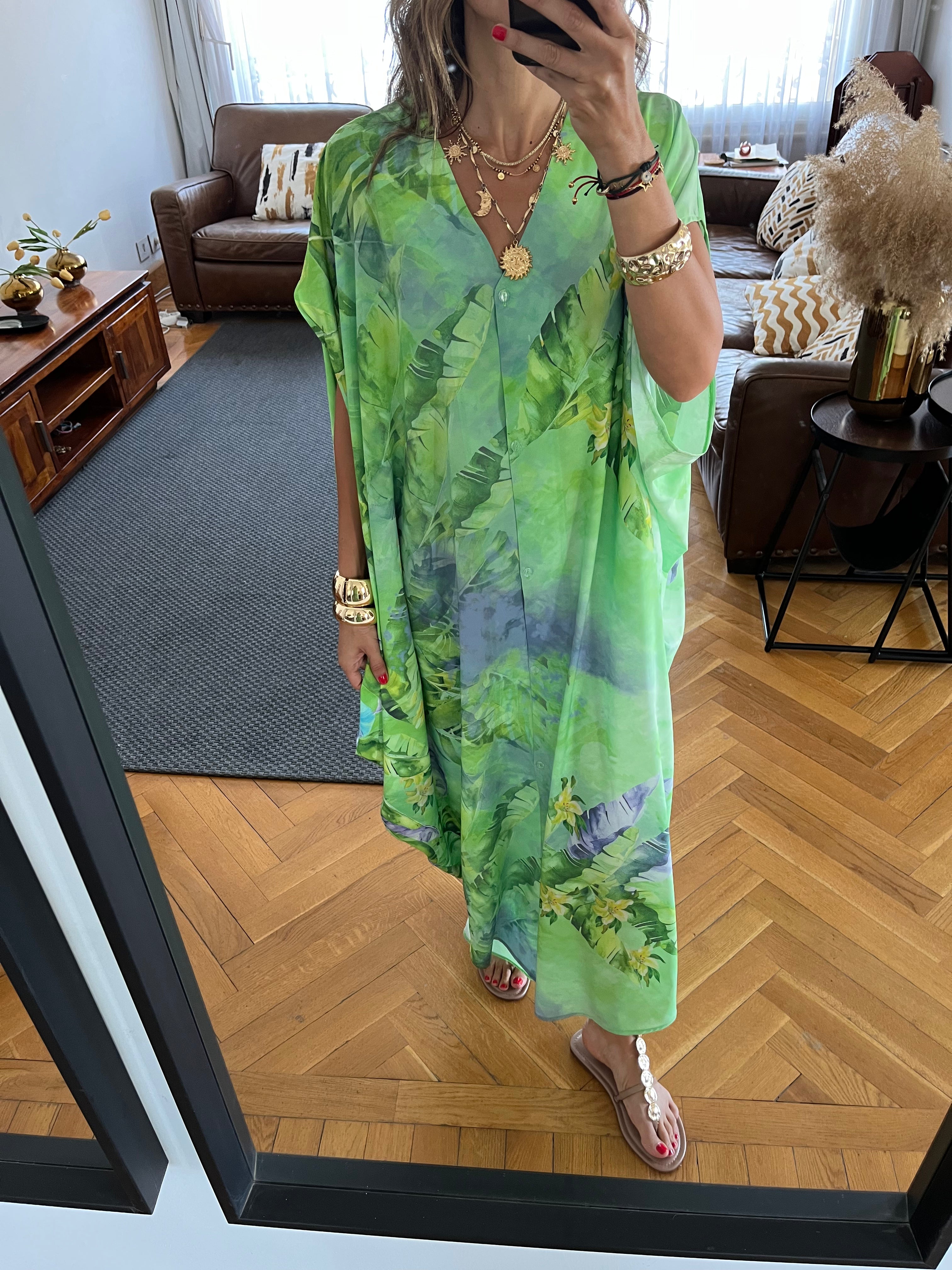 Palm Paradise Easy Dress