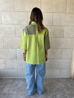 Lime Two-Tone Shirt
