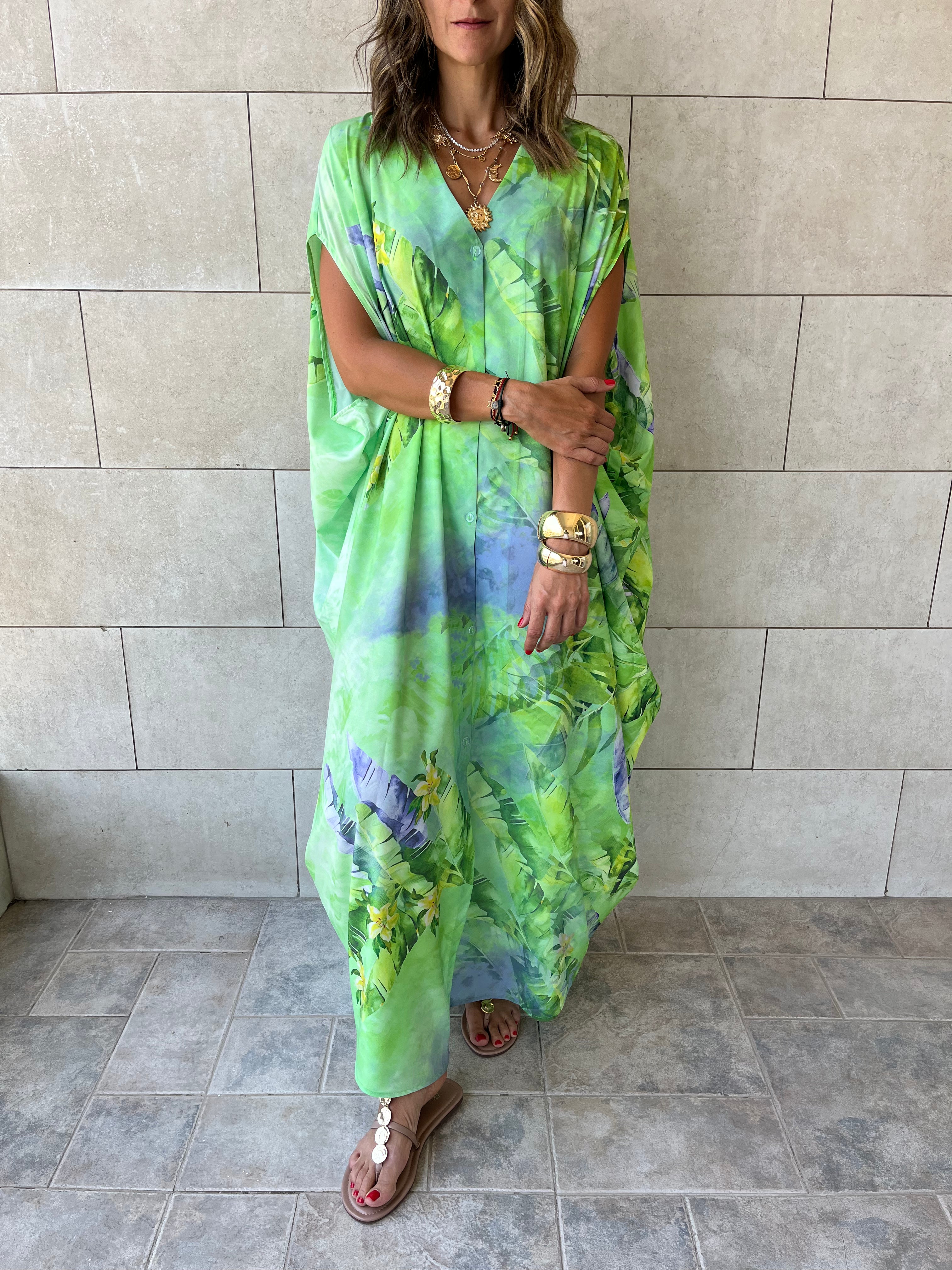 Palm Paradise Easy Dress