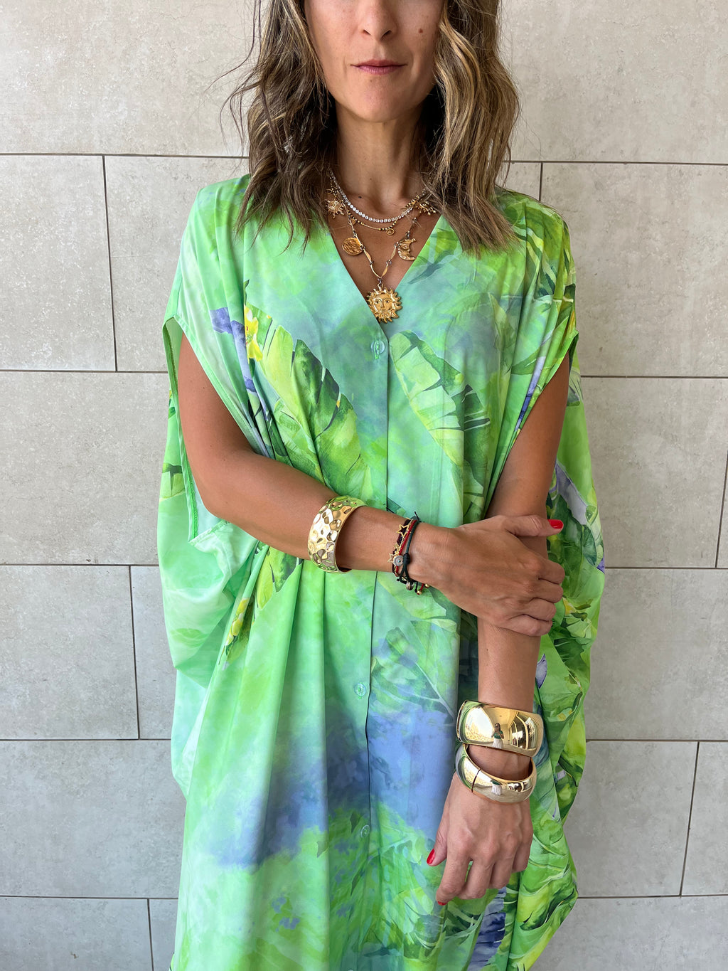 Palm Paradise Easy Dress