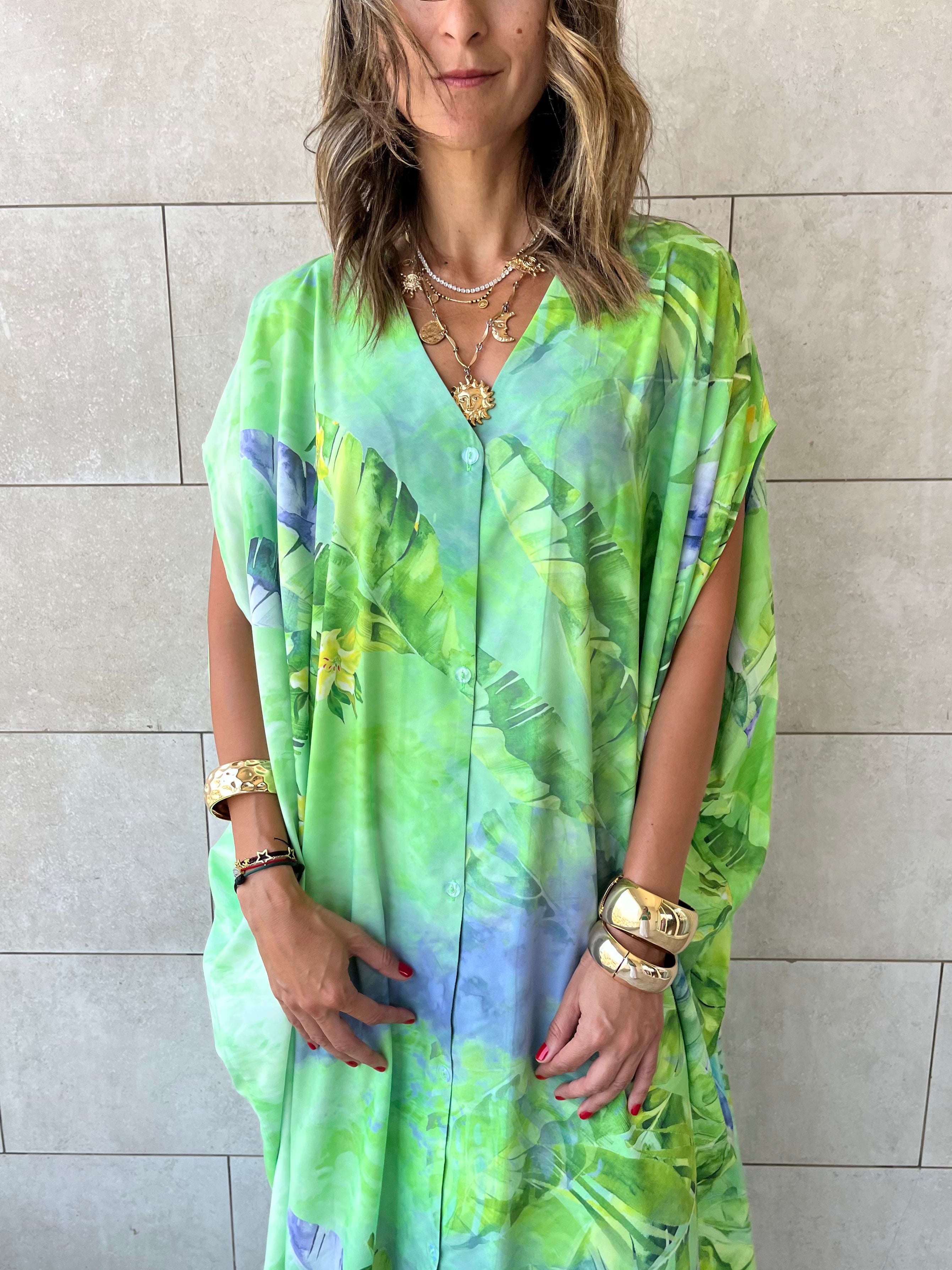 Palm Paradise Easy Dress
