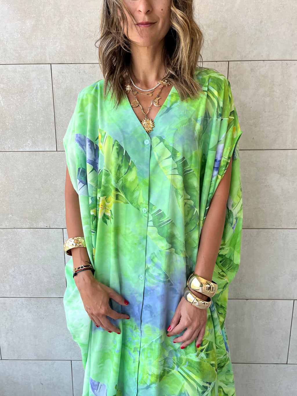 Palm Paradise Easy Dress