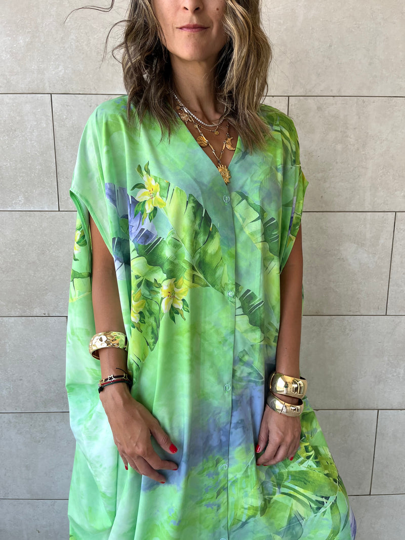 Palm Paradise Easy Dress