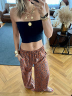 Cheetah Printed Rope Pants