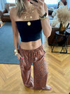 Cheetah Printed Rope Pants