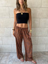 Cheetah Printed Rope Pants