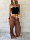 Cheetah Printed Rope Pants