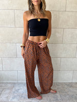 Cheetah Printed Rope Pants