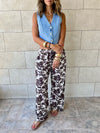 Cowboy Printed Rope Pants