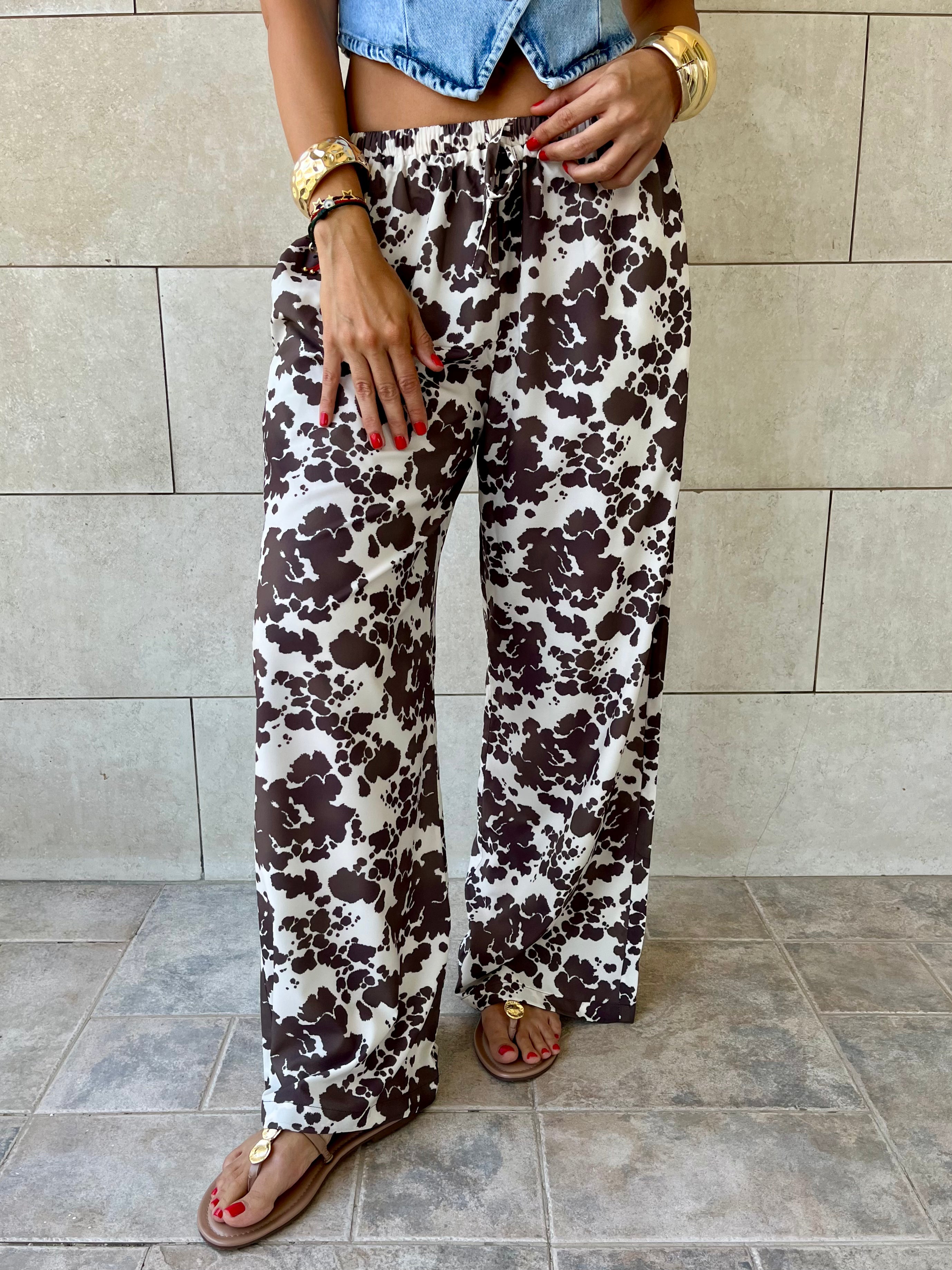 Cowboy Printed Rope Pants