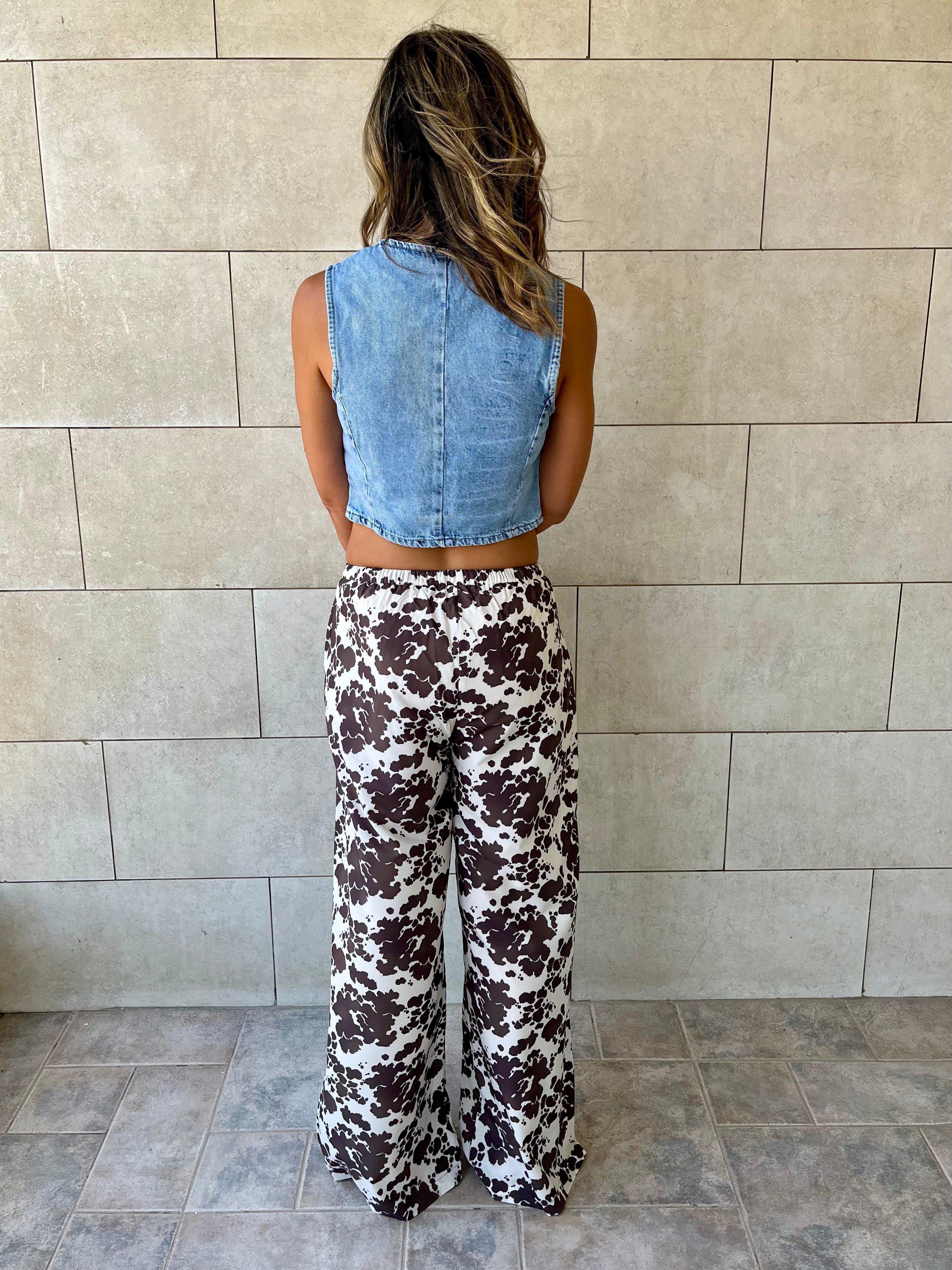 Cowboy Printed Rope Pants