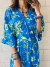 Blue Sicilian Summer Dress