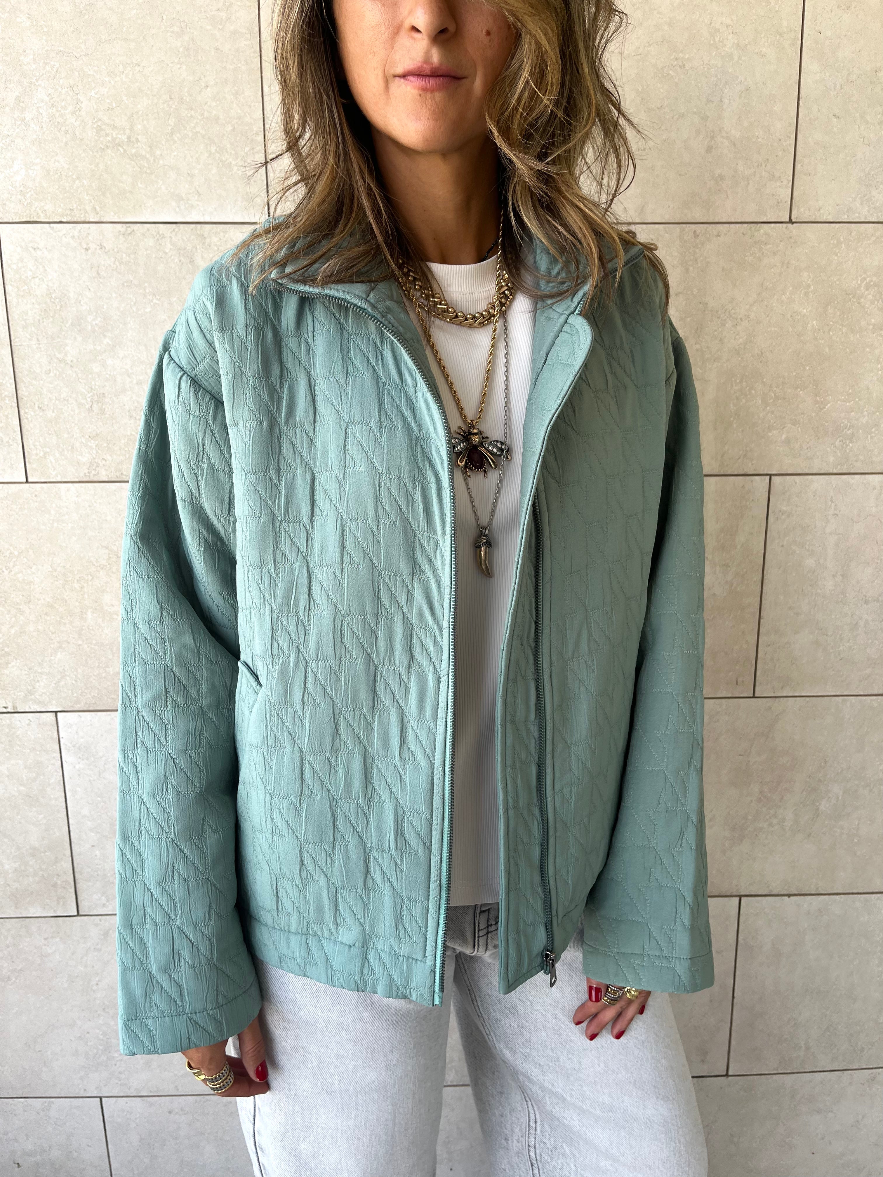 Mint Quilted Everyday Jacket