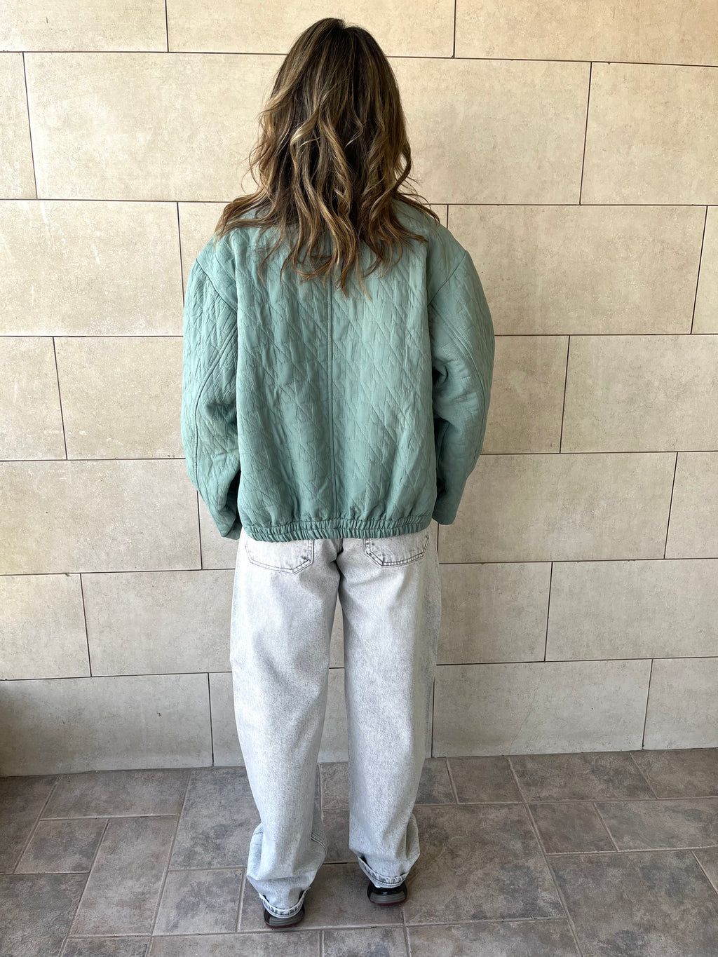 Mint Quilted Everyday Jacket