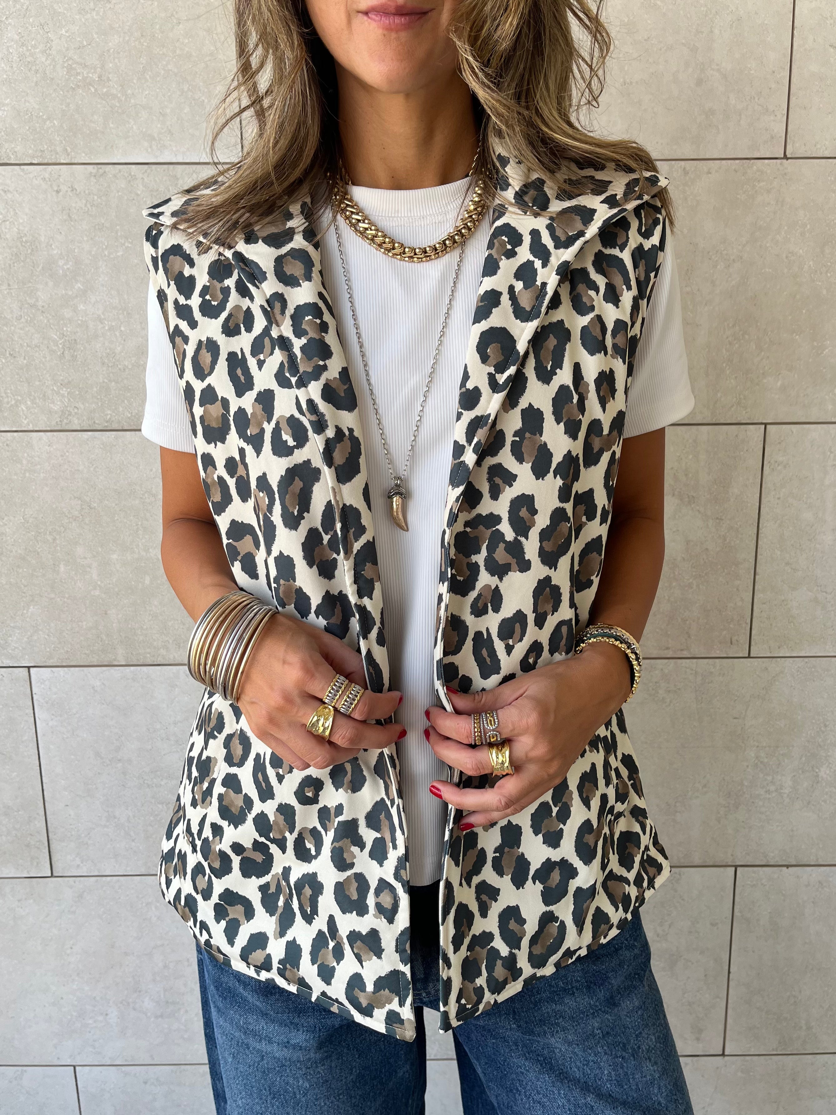 Night Out Leopard Vest