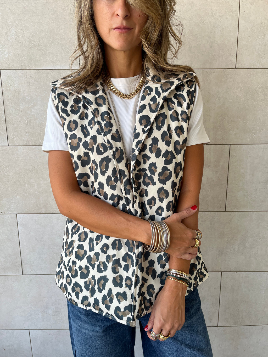 Night Out Leopard Vest