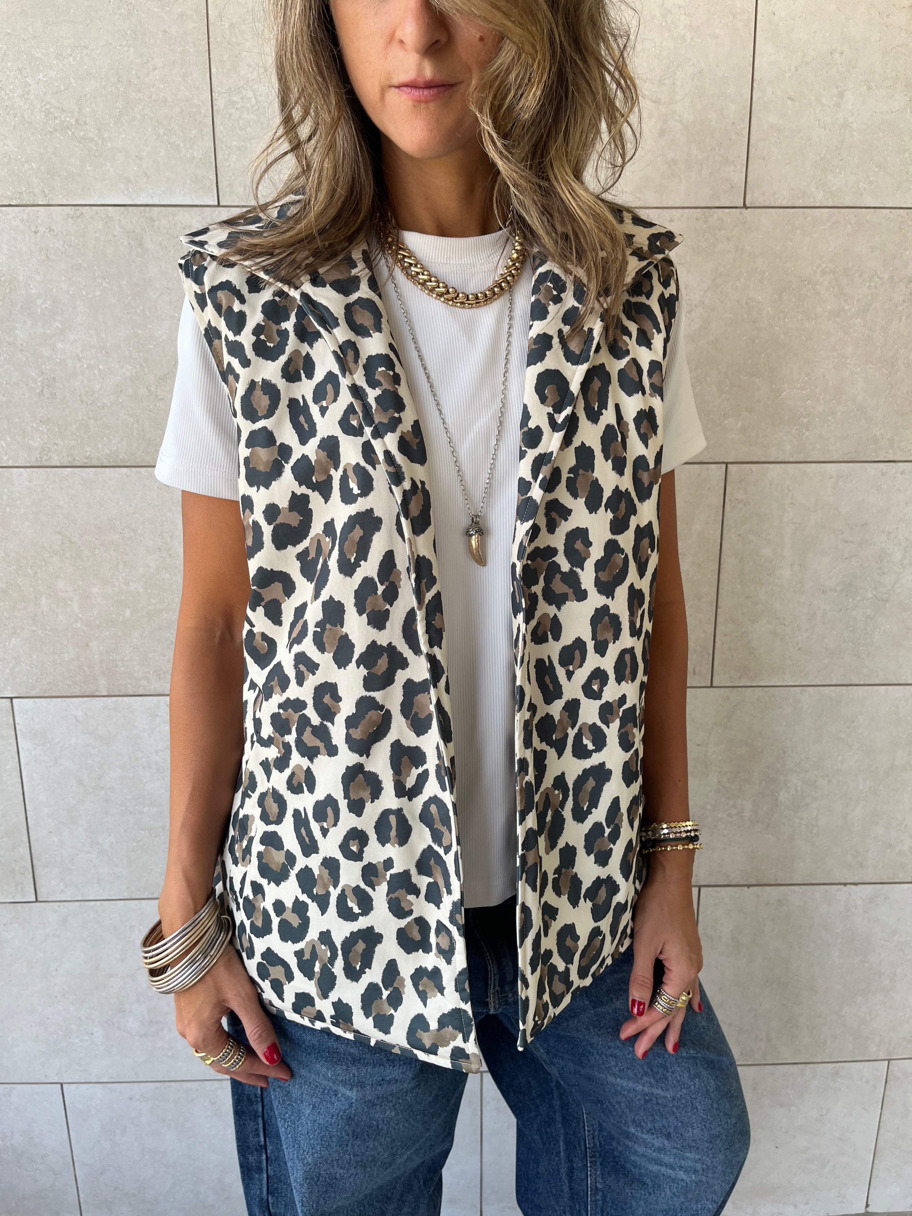 Night Out Leopard Vest