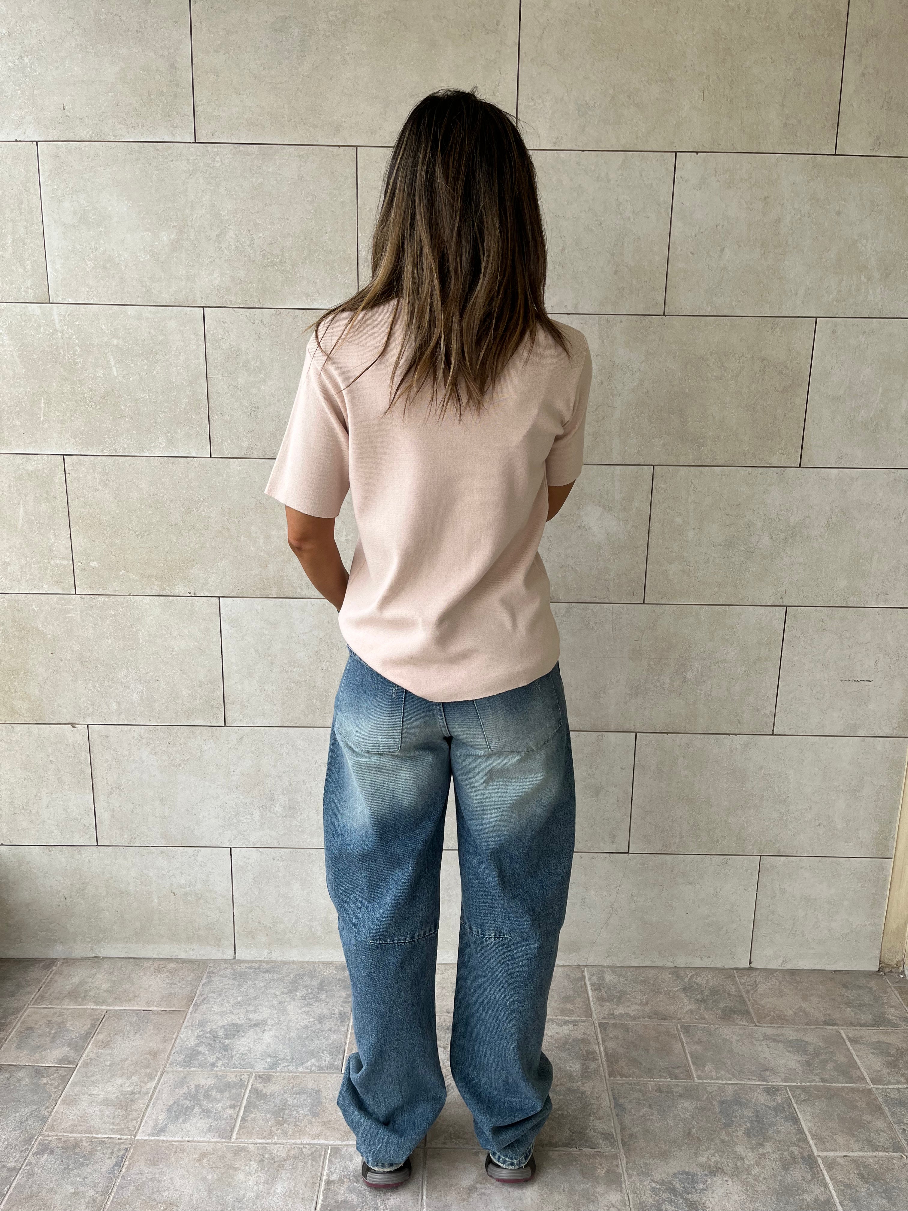 Beige Signature Must Have Collard Knit Polo