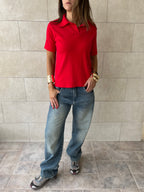 Red Signature Must Have Collard Knit Polo