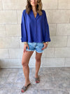 Navy Basic V Essential Shirt