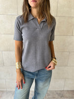 Grey Signature Must Have Collard Knit Polo