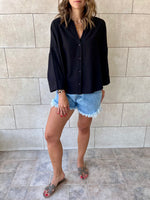 Black Basic V Essential Shirt