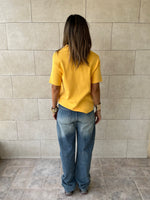 Yellow Signature Must Have Collard Knit Polo