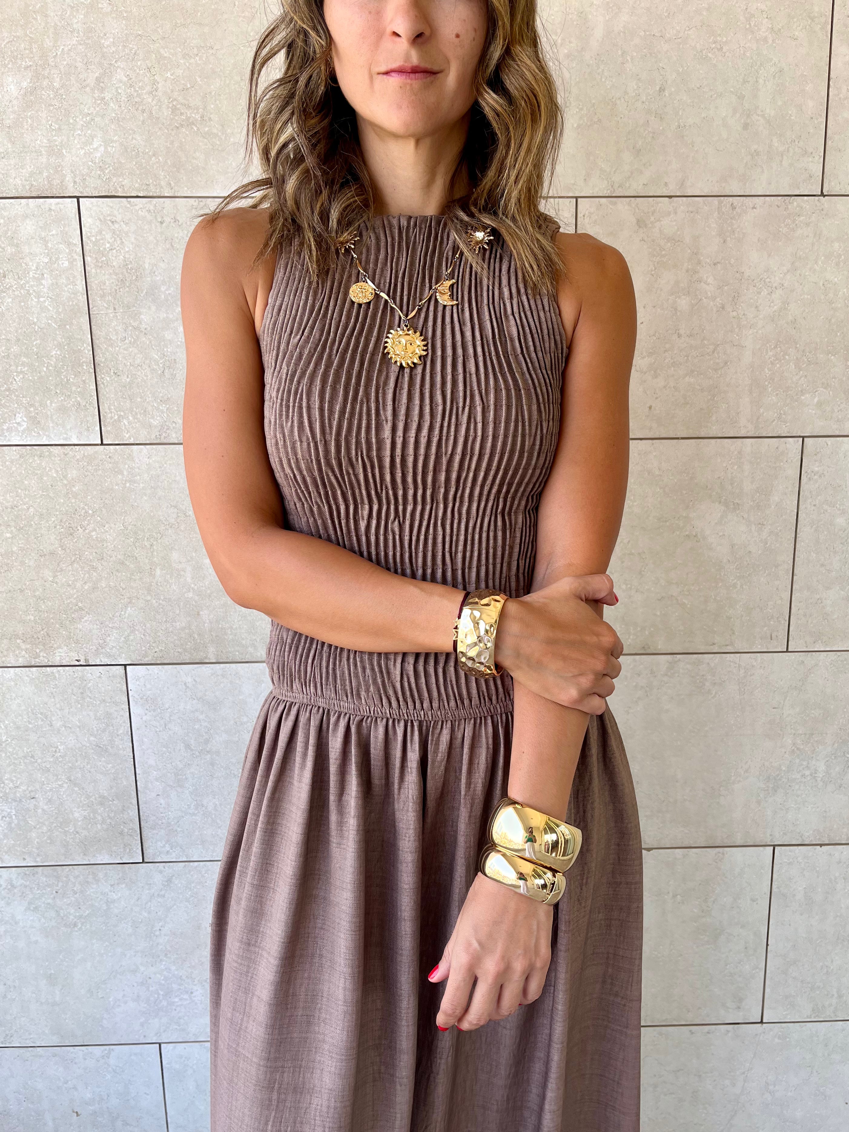 Cafe Crinkle Sleeveless  Dress