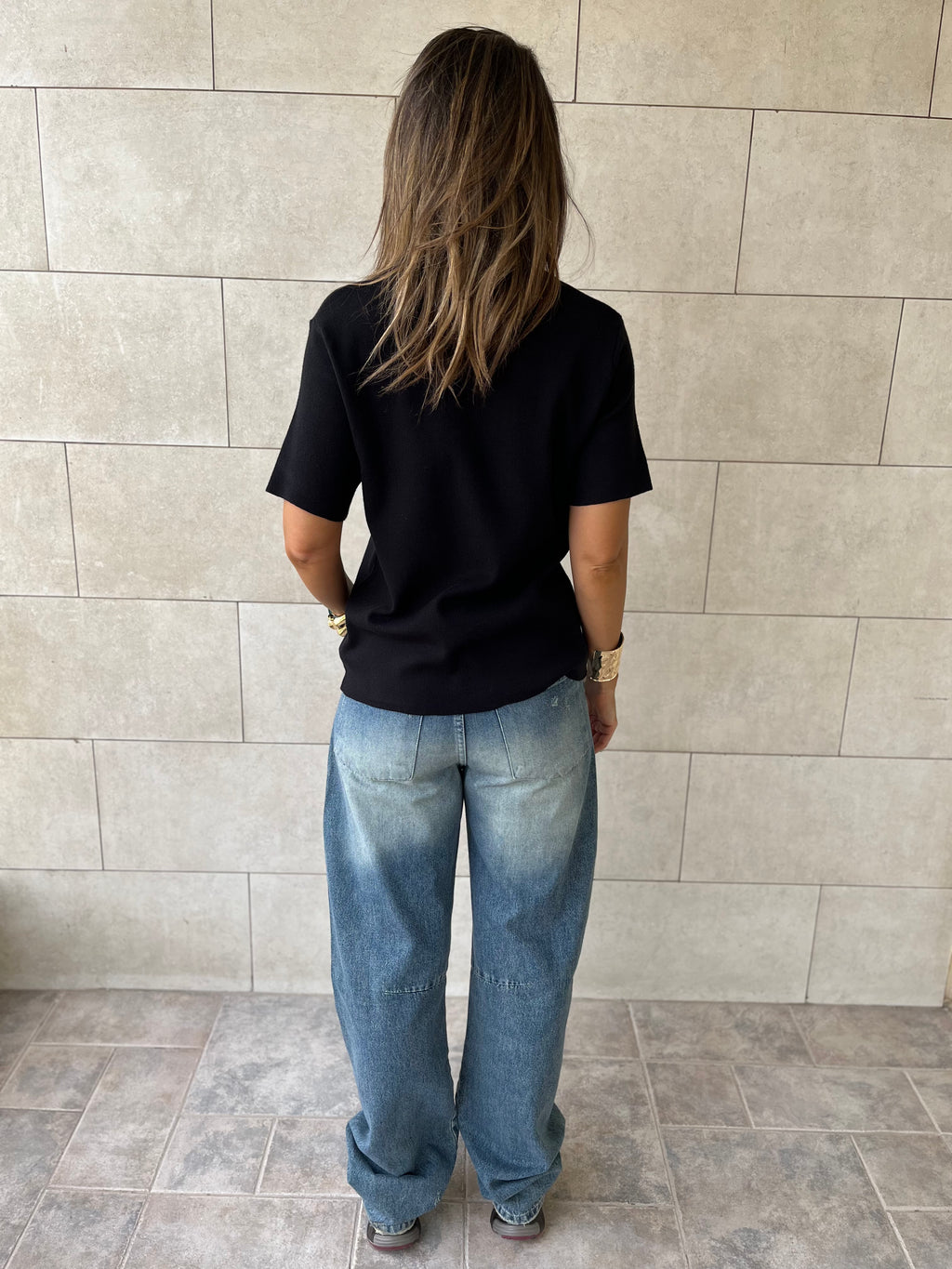 Black Signature Must Have Collard Knit Polo