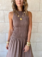 Cafe Crinkle Sleeveless  Dress