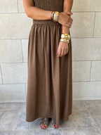 Rust Crinkle Sleeveless  Dress
