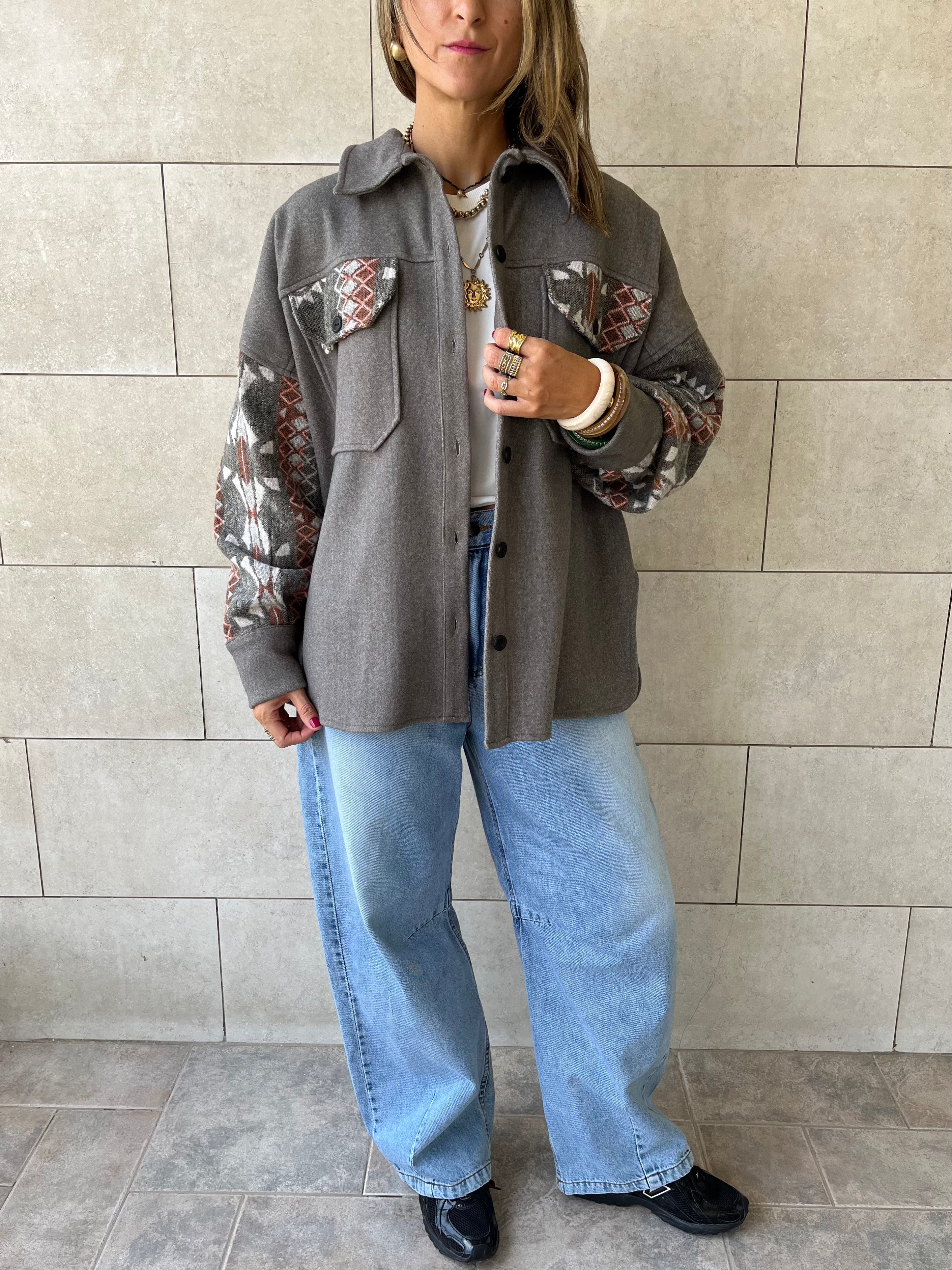 Aztec Pattern Shacket