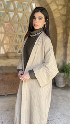 Beige Thick Kimono